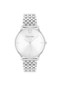 Quarzuhr Calvin Klein "Luxe", silberfarben, Armbanduhren, Damen, Quarzuhr, Armbanduhr, Damenuhr, Edelstahlarmband, analog