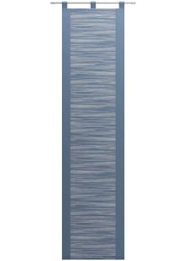 Neutex for you! Schiebegardine NEUTEX FOR YOU "Padova" Gr. 4, blau (blaugrau), B:57cm H:245cm, Scherli, Polyester, Gardinen, Schiebegardine, inkl. Beschwerungsstange, Halbtransparent, Fransen-Effekt, modern