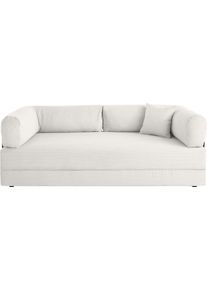 Schlafsofa HOMSY BY ANA JOHNSON "Folda Dauerschl&auml;fer, B: 206 cm, Liegefl. 181x198 cm", cream, B:206cm H:72cm T:94cm, Sofas, Schlafsofa, mit Bett-/Schlaffunktion, inkl. 1x Zierkissen, Tonnentaschenfederkern