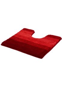 Badematte Meusch "Palace", weinrot, H:20mm, Obermaterial: 100% Polyester, Badematten, Badematte, Streifendesign im Farbverlauf