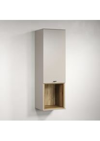 H&auml;ngevitrine Home Affaire "San Pedro", kaschmir und eiche, B:40cm H:37cm T:37cm, FSC-zertifizierter Holzwerkstoff, Schr&auml;nke, H&auml;ngevitrine, H&auml;ngeschrank, 1 T&uuml;r, 1 Fach & Soft-Close - (B/T/H) 40/37/130 cm