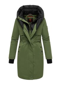 Kurzmantel Navahoo "Kurzmantel Snowelf", Damen, Gr. XS, gr&uuml;n (pine olive), Obermaterial: 55% Nylon NY. 45% Baumwolle CO. Obermaterial: Futter: 100% Polyester PES. 100% Polyester PES., M&auml;ntel Kurzmantel
