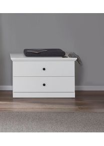 Sitzbank Home Affaire "&Ouml;rebro", wei&szlig;, B:81cm H:49cm T:41cm, Holzwerkstoff, Sitzb&auml;nke, Sitzbank, zeitloser Landhausstil, mit Vollauszug