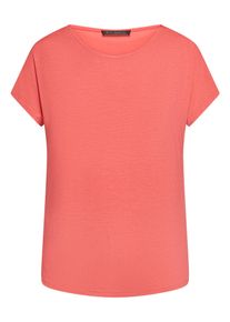 Rundhalsshirt Betty Barclay "Casual-Shirt mit V-Ausschnitt", Damen, Gr. 42, coral, Obermaterial: 95% Viskose CV. 5% Elasthan EL., Shirts Rundhalsshirt