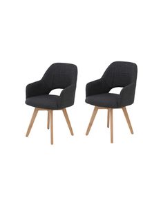 P & B , Anthrazit , Holz, Textil , Buche , massiv , 57x88x61 cm , erweiterbar (Typenauswahl) , Wohnzimmer, Sessel, Relaxsessel
