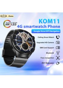 SERVO KOM11 Android Smart Watch Phone 4G LTE 2GB+32GB Face ID Google Play WiFi Waterproof Smartwatch Cellphones One SIM Standby
