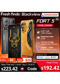 【World premiere】Blackview Fort 5 Rugged SmartPhone 6.78-inch 2.4K Display Imaging Flagship 108Mp Camera 2W BOX Speaker Cellpho