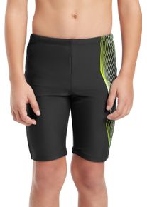 Badehose McKINLEY "JU.-BADEHOSE NORM JAMMER B", Jungen, Gr. 164, N-Gr, schwarz, gr&uuml;n lime, Web, Polyamid, unifarben, Badehosen Badehose, Regular fit mit elastischem Bund
