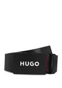 Lederg&uuml;rtel Hugo "Gilao-Z_Sz35", Herren, Gr. 95, schwarz (schwarz 001), Leder, unifarben, G&uuml;rtel Lederg&uuml;rtel, mit BOSS Schriftzug