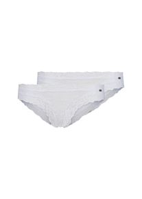 Rioslip Skiny "Advantage Lace", Damen, Gr. 44, wei&szlig;, Spitze, Obermaterial: 90% Polyamid, 10% Elasthan, k&ouml;rpernah, Unterhosen Rioslip, aus feiner Spitze