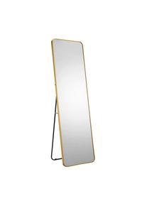 Livetastic , Goldfarben , Metall, Glas , rechteckig , 50x160x2 cm , Ganzk&ouml;rperspiegel , Kleinm&ouml;bel, Spiegel, Standspiegel