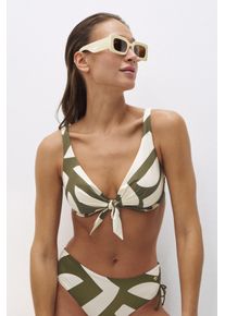 B&uuml;gel-Bikini-Top Triumph "Summer Allure W", Damen, Gr. 40, Cup B, gr&uuml;n (gr&uuml;n, light combination), Microfaser, Obermaterial: 77% Polyamid, 23% Elasthan, Bikini-Oberteile B&uuml;gel-Bikini-Top, moderner Druck
