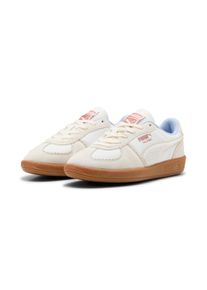 Sneaker Puma "PALERMO GENTLE MELD WNS", Damen, Gr. 40, wei&szlig; (warm wei&szlig;, melted caramel), Textil, mehrfarbig, Schuhe Sneaker, f&uuml;r sportliche Aktivit&auml;ten und Streetwear, mit Textil-Obermaterial