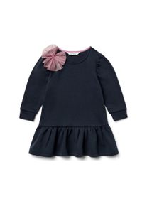 Tchibo - Kinder-Sweat-Kleid mit Schleife - M&auml;dchen - Gr. 98/104 - dunkelblau