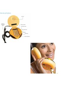 Emulational Cheeseburger Hamburger Telephone Wire Landline Phone Table Desk E65A