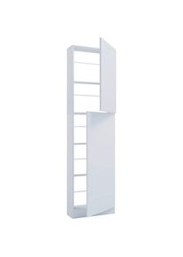 Mid.you Schuhschrank, Wei&szlig;, Holzwerkstoff, 50x180x17 cm, stehend, Garderobe, Schuhaufbewahrung, Schuhschr&auml;nke