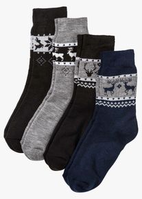 Calzini termici unisex (pacco da 4 paia), Nero, Taglia 39-42, bonprix