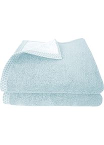 Handt&uuml;cher Dyckhoff "Pure Natural Uni", blau, B:50cm L:100cm, Frottier, Baumwolle, Handt&uuml;cher, Handt&uuml;cher, BIO Baumwolle, GOTS