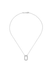 Collier "Collier mit Zirkonia, Silber 925", silber, Giorgio Martello MILANO, Halsketten, Damen, Silber 925 (Sterlingsilber), Collier