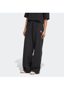 Sporthose adidas originals "ESS WL PANT FL", Damen, Gr. XXL, N-Gr, schwarz (schwarz, normal, gr.), Obermaterial: 80% Baumwolle, 20% Polyester, Hosen Sporthose
