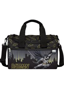 Sporttasche Scooli "Jurassic World", M&auml;dchen, Gr. B/H/T: 35cm x 23cm, schwarz (batman), Polyester, Taschen Sporttasche