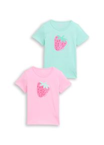 T-Shirt Tom Tailor, M&auml;dchen, Gr. 128/134, light mint, Single Jersey, Obermaterial: 100% Baumwolle, bedruckt, regular fit normal, Rundhals, gerader Abschluss, Shirts T-Shirt, mit Print