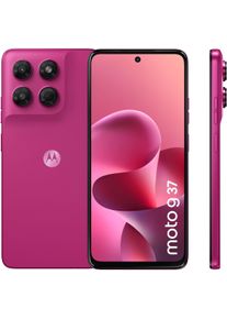Motorola Smartphone "moto g37 128 GB", Energieeffizienz: A, pantone fuchsia rot, 128 GB, Mobiltelefone, Smartphone