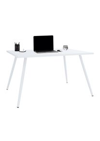 Schreibtisch Vcm "Schreibtisch B&uuml;rotisch Computertisch Salia 160x80", wei&szlig;, B:160cm T:80cm, Tische, Schreibtisch