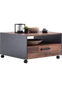 Couchtisch Home Affaire "Tanum", old wood, matera, B:70cm H:40cm T:70cm, Tische, Couchtisch