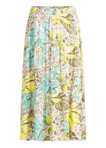 Schlupfrock Betty Barclay "Schlupfrock mit Muster", Damen, Gr. 46, beige (beige, gelb), Einsatz: 100% Viskose CV., R&ouml;cke Schlupfrock