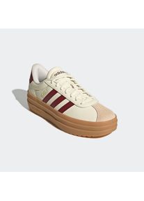 Plateausneaker adidas Sportswear "VL COURT BOLD", Damen, Gr. 36, wei&szlig; (sanftes wei&szlig;, shadow rot, crystal sand), Leder, Synthetik, Schuhe Plateausneaker, inspiriert vom Design des adidas gazelle bold, Topseller