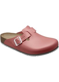 Berufsschuh Birkenstock "Boston Pro" Gr. 41, rot, 41, Obermaterial: 50% Rindsleder Leather cow. 50% Lammleder LEL., Schuhe, Berufsschuh