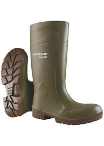 Sicherheitsstiefel Dunlop "Purofort Foodpro MultiGrip safety" Gr. 49, gr&uuml;n, 49, Obermaterial: 100% Textilmaterial TEXMAT., Schuhe, Sicherheitsstiefel
