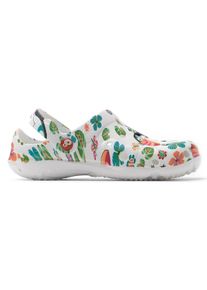 Clog SCHUZZ "Globule Imprime", Damen, Gr. 41, wei&szlig; (wei&szlig;, bunt, kombi), Obermaterial: 100% Gummi rubber., Schuhe Clog