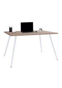 Schreibtisch Vcm "Schreibtisch B&uuml;rotisch Computertisch Salia 160x80", braun (sonoma, eiche), B:160cm T:80cm, Tische, Schreibtisch