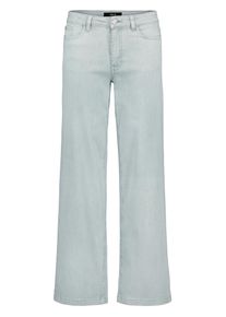5-Pocket-Hose Zero "Modern fit Jeans mit weitem Bein Style Witney", Damen, Gr. 44, EURO, silber blau, Obermaterial: 71% Baumwolle CO. 3% Elasthan EL. 26% Polyester PES., Hosen 5-Pocket-Hose