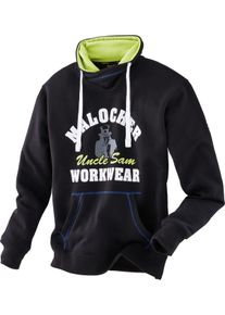 Hoodie Uncle Sam "Sweatshirt royaltte", Herren, Gr. XL, schwarz, royal, limette, Obermaterial: 65% Polyester PES. 35% Baumwolle CO., Sweatshirts Hoodie