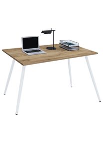 Schreibtisch Vcm "Schreibtisch B&uuml;rotisch Computertisch Salia 160x80", braun (honig, eiche), B:160cm T:80cm, Tische, Schreibtisch