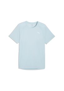Laufshirt Puma "M RUN VELOCITY TEE POLY", Herren, Gr. XL, fresh water, Web, Obermaterial: 100% Polyester, regular fit normal, Rundhals, Shirts Laufshirt, ergonomische Schnittf&uuml;hrung, kurze &Auml;rmel, Performance-T-Shirt