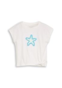 T-Shirt Tom Tailor, M&auml;dchen, Gr. 92/98, whisper wei&szlig;, Single Jersey, Obermaterial: 100% Baumwolle, regular fit, Shirts T-Shirt