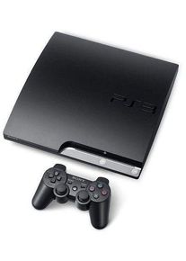 Sony PlayStation 3 Slim (PS3 Slim) | 250 GB HDD | 2 DualShock Wireless Controller | Schwarz