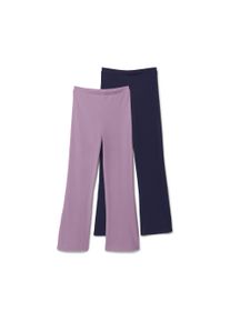 Tchibo - 2 bősz&aacute;r&uacute; gyerekleggings - nő - m&eacute;ret 170/176 - k&eacute;k