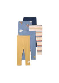 Tchibo - 5 gyerekleggings - kisgyerek - m&eacute;ret 50/56 - k&eacute;k/mint&aacute;s