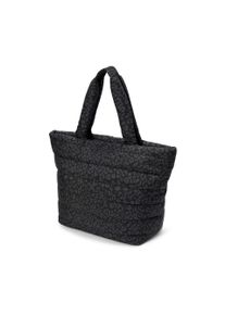 Tchibo - Női steppelt shopper t&aacute;ska, leop&aacute;rdmint&aacute;s, fekete