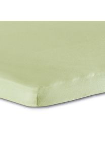 Bettlaken Florella "DELUXE Zwirn Jersey, 100% Baumwolle", linde, B:180cm, Feinjersey, Obermaterial: 100% Baumwolle CO., Bettlaken, Bettlaken