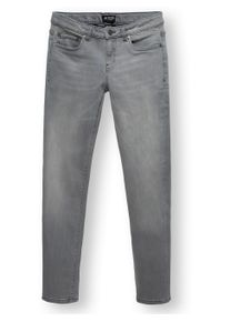 Tapered-fit-Jeans PEAK TIME "Tapered-fit-Jeans Cosmis", Herren, Gr. 31, L&auml;nge 34, moon grau, Obermaterial: 88% Baumwolle CO. 11% Polyester PES. 1% Elasthan EL., gerade, unten schmal lang, Jeans Tapered-fit-Jeans, Herren Tapered Jeans mit Logopr&auml;gung