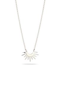 Kette mit Anh&auml;nger Elli "Halskette Sonne 925 Sterling Silber" Gr. 45, silber, Halsketten, Damen, Silber 925 (Sterlingsilber), Kette mit Anh&auml;nger