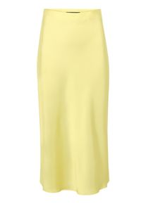 Maxirock Betty Barclay "Maxirock unifarben", Damen, Gr. 42, gelb, Einsatz: 100% Polyester PES., R&ouml;cke Maxirock