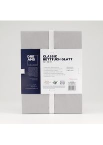 Bettlaken Florella "CLASSIC glatt, 100% Baumwolle", platin, B:155cm L:255cm, Renforc&eacute;, Obermaterial: 100% Baumwolle CO., Bettlaken, Bettlaken