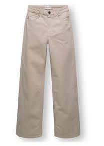 Chinohose PEAK TIME "Chinohose Cyrele", Damen, Gr. 34, L&auml;nge 30, comet taupe, Obermaterial: 93% Baumwolle CO. 6% Elastomultiester ELE. 1% Elasthan EL., weit lang, Hosen Chinohose, Lange Wide-Leg-Hose mit Bio-Baumwolle